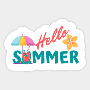 Hello summer Sticker